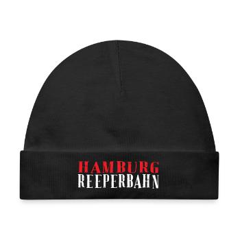 Hamburg Reeperbahn Schriftzug - Baby Premium Organic Mütze - Schwarz - Vorne