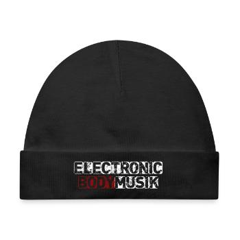 Electronic body music - Baby Premium Organic Mütze - Schwarz - Vorne