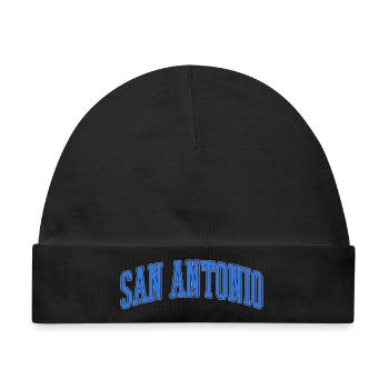 San Antonio Varsity Arc - Baby Premium Organic Mütze - Schwarz - Vorne