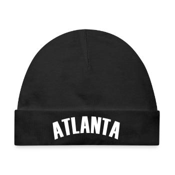 atlanta shirt - Baby Premium Organic Mütze - Schwarz - Vorne