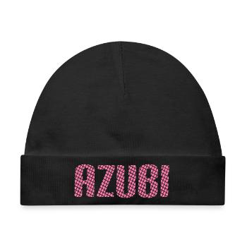 Azubi Tshirt 6 23 rosa - Baby Premium Organic Mütze - Schwarz - Vorne