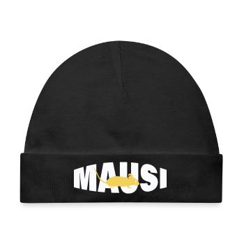MAUSI - Baby Premium Organic Mütze - Schwarz - Vorne