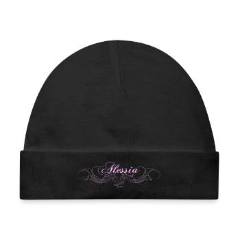 Alessia - Baby Premium Organic Mütze - Schwarz - Vorne