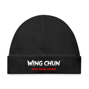 Wing Chun Nahkampfshirt weiß rot - Baby Premium Organic Mütze - Schwarz - Vorne
