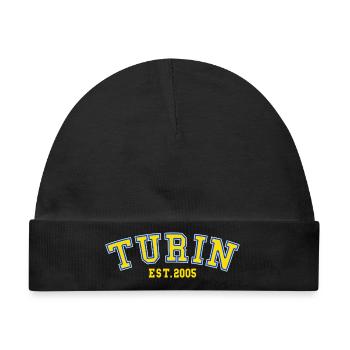 Turin Est.2005 - Baby Premium Organic Mütze - Schwarz - Vorne