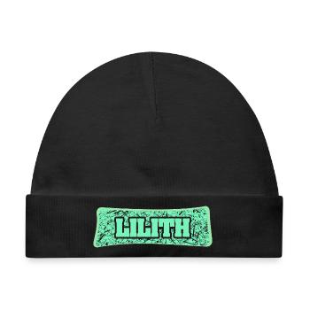 Geburtsname Lilith - Baby Premium Organic Mütze - Schwarz - Vorne