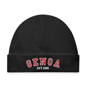 Genua Est. 2005 - Baby Premium Organic Mütze - Schwarz - Vorne