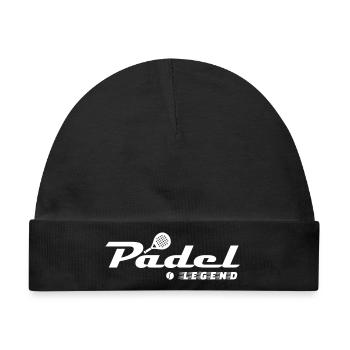 Padel Legend - Baby Premium Organic Mütze - Schwarz - Vorne