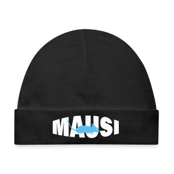 MAUSI - Baby Premium Organic Mütze - Schwarz - Vorne