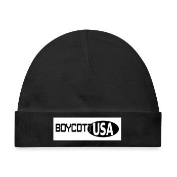 Boycott USA - Baby Premium Organic Mütze - Schwarz - Vorne