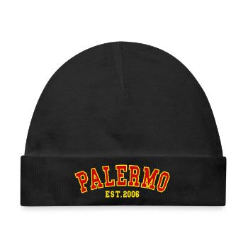 Palermo Est. 2006 - Baby Premium Organic Mütze - Schwarz - Vorne