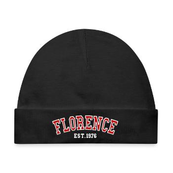 Florence Est. 1976 - Baby Premium Organic Mütze - Schwarz - Vorne