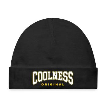 Coolness Original - Baby Premium Organic Mütze - Schwarz - Vorne