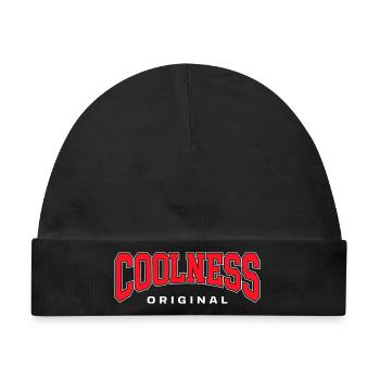 Coolness Original - Baby Premium Organic Mütze - Schwarz - Vorne