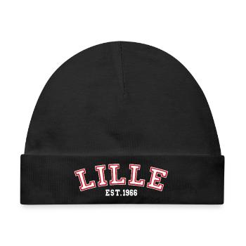 Lille gegründet 1966 - Baby Premium Organic Mütze - Schwarz - Vorne