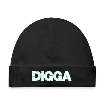 Digga - Baby Premium Organic Mütze - Schwarz - Vorne