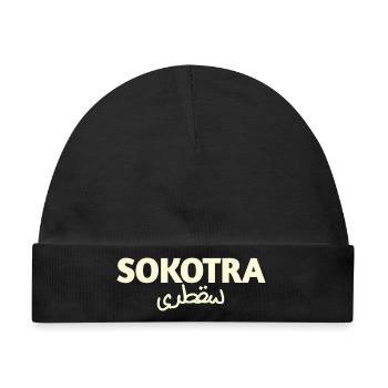 SOKOTRA  - Baby Premium Organic Mütze - Schwarz - Vorne