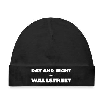 Tag Nacht an der Wall Street - Baby Premium Organic Mütze - Schwarz - Vorne