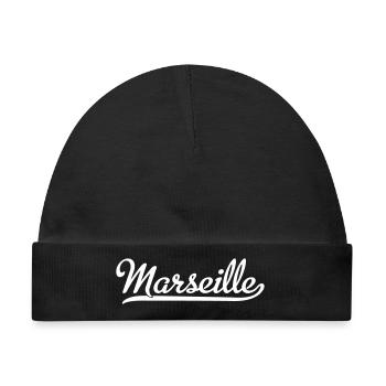 Marseille - Baby Premium Organic Mütze - Schwarz - Vorne