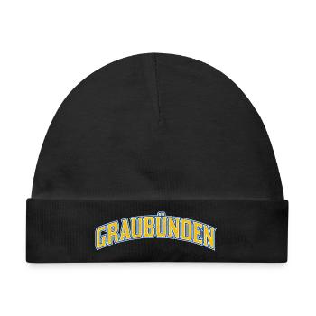 Graubünden Arc Logo - Baby Premium Organic Mütze - Schwarz - Vorne