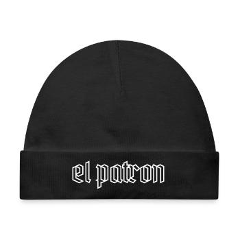 El Patron – Der Top G Look - Baby Premium Organic Mütze - Schwarz - Vorne