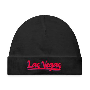 Las Vegas Neon Script - Baby Premium Organic Mütze - Schwarz - Vorne