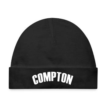 compton shirt - Baby Premium Organic Mütze - Schwarz - Vorne