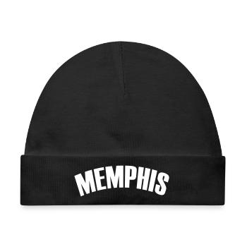 memphis shirt - Baby Premium Organic Mütze - Schwarz - Vorne