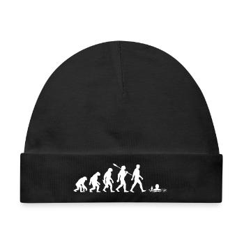 Evolution - Eisbader - Winterbaden - Eisbaden - Baby Premium Organic Mütze - Schwarz - Vorne