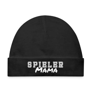 Spieler Mama - Baby Premium Organic Mütze - Schwarz - Vorne
