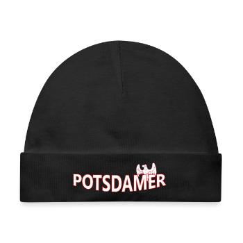 POTSDAMER - Baby Premium Organic Mütze - Schwarz - Vorne