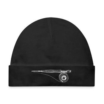 Fly fishing - Baby Premium Organic Mütze - Schwarz - Vorne