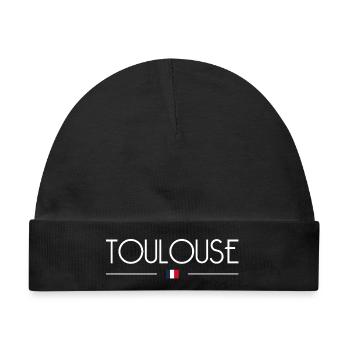 Toulouse - Baby Premium Organic Mütze - Schwarz - Vorne