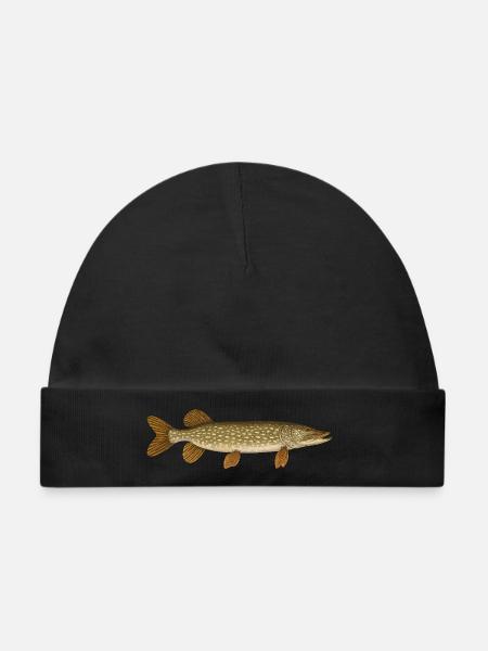 Hecht Köder Hecht Angler Hechte Hecht - Baby Premium Organic Mütze - Schwarz