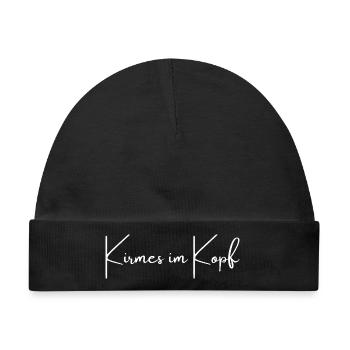 Kirmes im Kopf | Greysoul Thoughts - Baby Premium Organic Mütze - Schwarz - Vorne