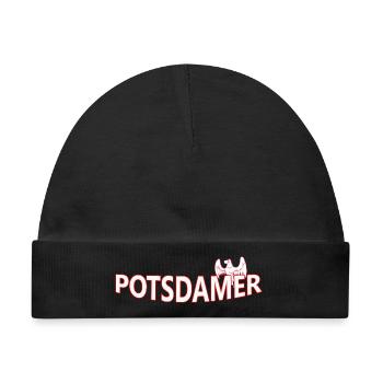 POTSDAMER - Baby Premium Organic Mütze - Schwarz - Vorne