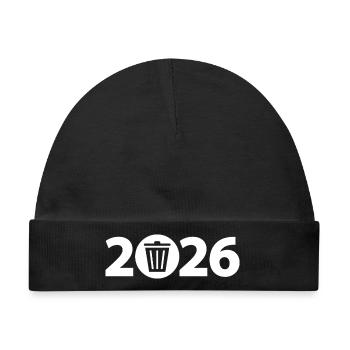 Trash 2026, Abfall 2026, Dreck 2026 - Baby Premium Organic Mütze - Schwarz - Vorne