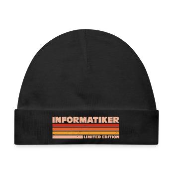 Informatiker Informatikerin Informatik - Baby Premium Organic Mütze - Schwarz - Vorne