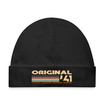 1941 - Baby Premium Organic Mütze - Schwarz - Vorne
