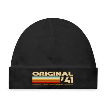 1941 - Baby Premium Organic Mütze - Schwarz - Vorne