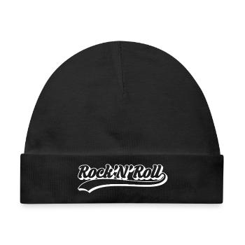 Rock 'n' Roll Retro-Drehbuch - Baby Premium Organic Mütze - Schwarz - Vorne