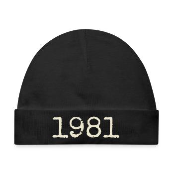 1981 Jubiläumsgeschenk – Großartig seit 1981 - Baby Premium Organic Mütze - Schwarz - Vorne