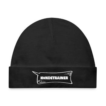 Hundetrainer als Azubi - Baby Premium Organic Mütze - Schwarz - Vorne