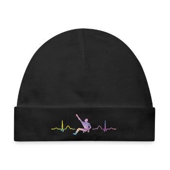 Boulderer Herzschlag Boulder Bouldern - Baby Premium Organic Mütze - Schwarz - Vorne