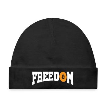 Freedom Bitcoin  - Baby Premium Organic Mütze - Schwarz - Vorne