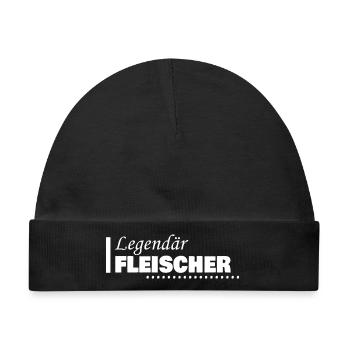 Fleischer - Baby Premium Organic Mütze - Schwarz - Vorne