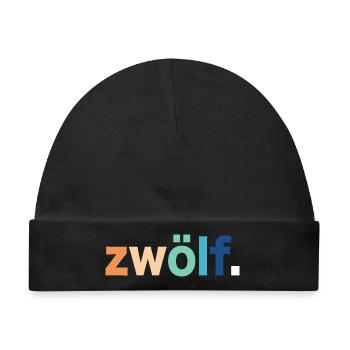 12. Geburtstag Zwölf - Baby Premium Organic Mütze - Schwarz - Vorne
