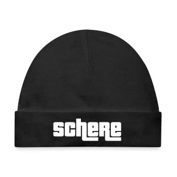 Schere - Baby Premium Organic Mütze - Schwarz - Vorne