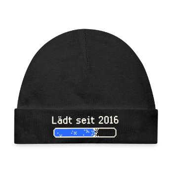 Lädt seit 2016 Pixelbar - Baby Premium Organic Mütze - Schwarz - Vorne