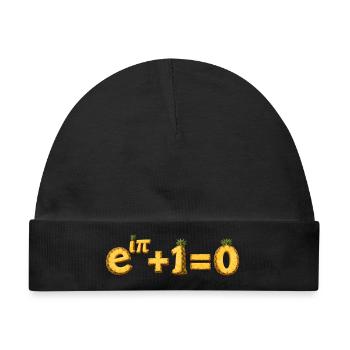 Euler Pineapple Mathematik-Identität - Baby Premium Organic Mütze - Schwarz - Vorne